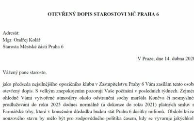 Zneužívání nouzového stavu na Praze 6 – Otevřený dopis starostovi Ondřejovi Kolářovi